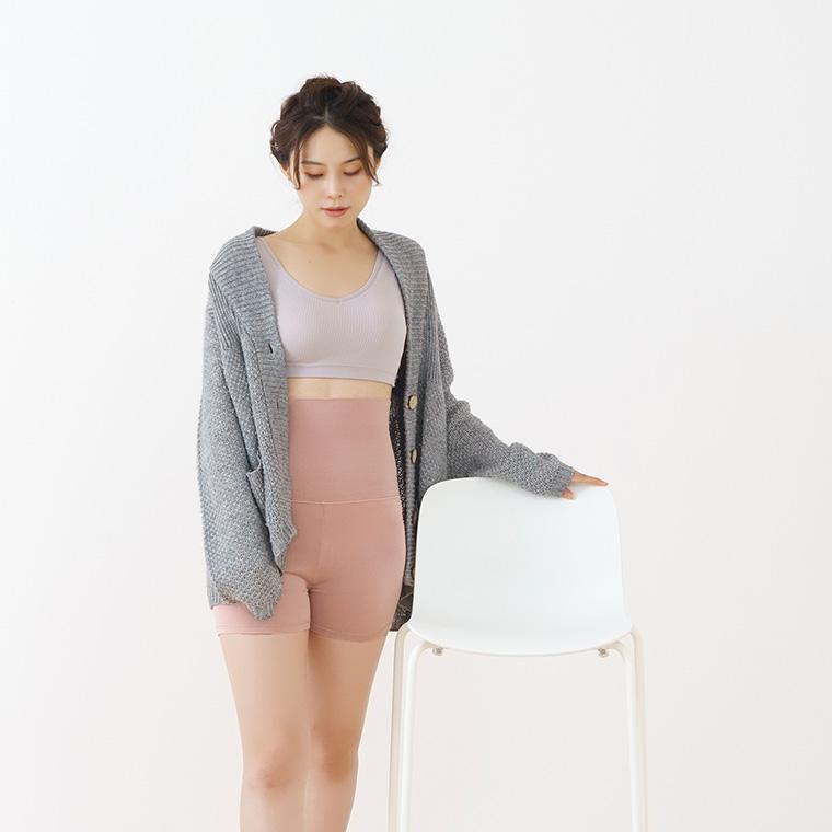 白鷺ニット 腹巻きパンツ おなかポンポン 裏起毛 1分丈 レディース 