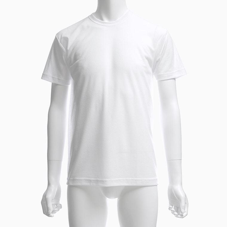 鹿の子編み 丸首 クルーネック 半袖 Tシャツ 2枚 セット メンズ 春夏 インナー 消臭 吸汗 速乾 綿混 ルクール L00u Crewneck 暮らしの肌着 Yahoo 店 通販 Yahoo ショッピング