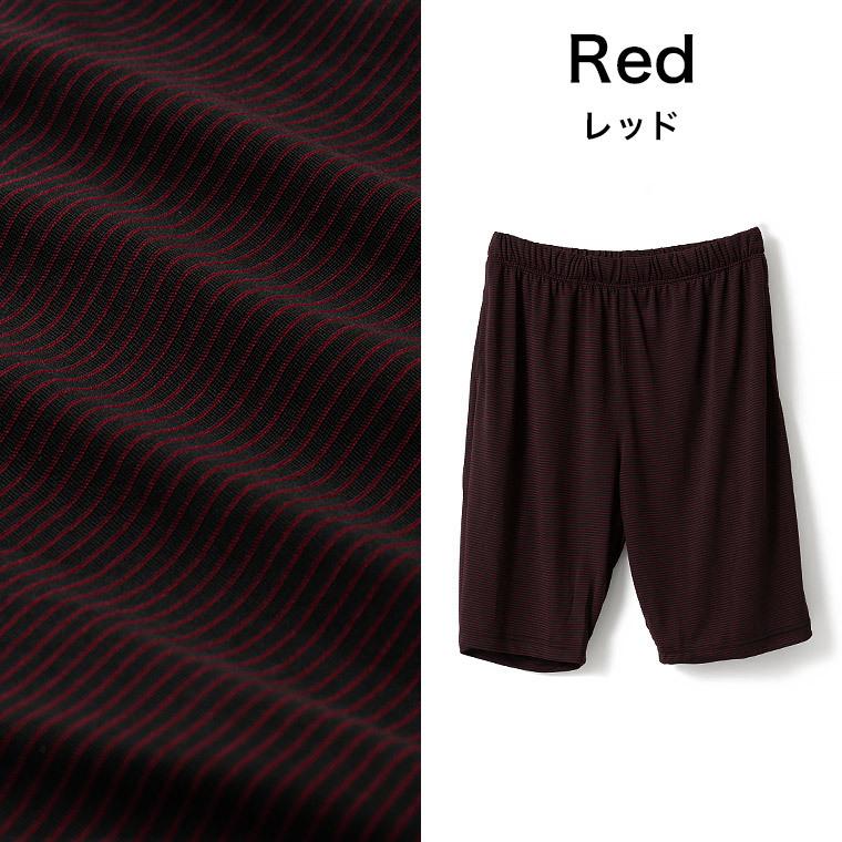 白鷺ニット ボーダー ハーフパンツ メンズ 春夏 吸汗速乾 半ズボン