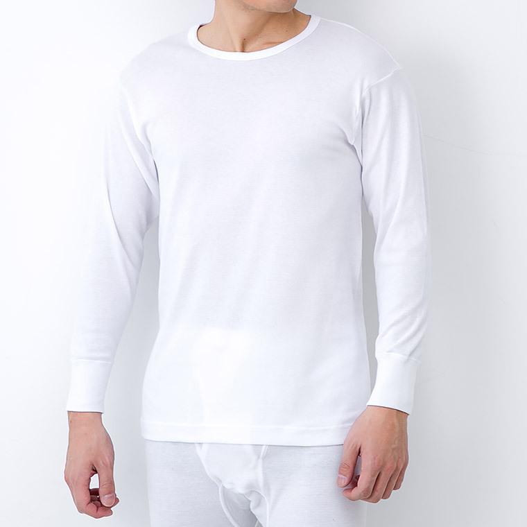 普通の 長袖 丸首 シャツ メンズ 年間 クルーネック Tシャツ 綿100 肌着 下着 普通 インナー 紳士 抗菌 防臭 M0130x Longsleeve 暮らしの肌着 Yahoo 店 通販 Yahoo ショッピング