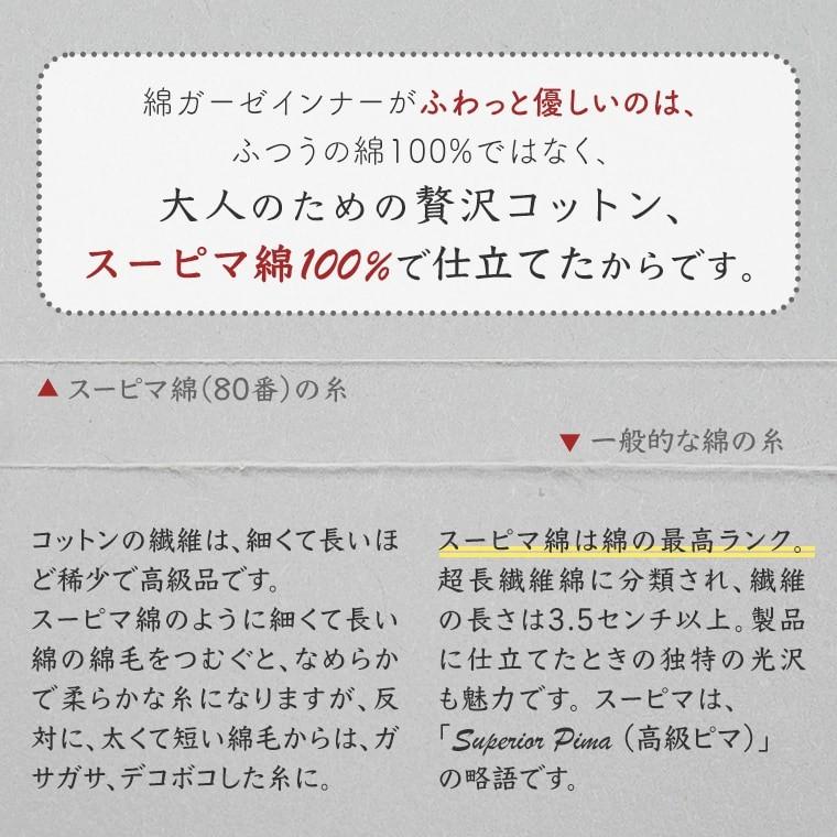 花以外 実用的 プレゼント ギフト 綿ガーゼインナー 4枚セットG