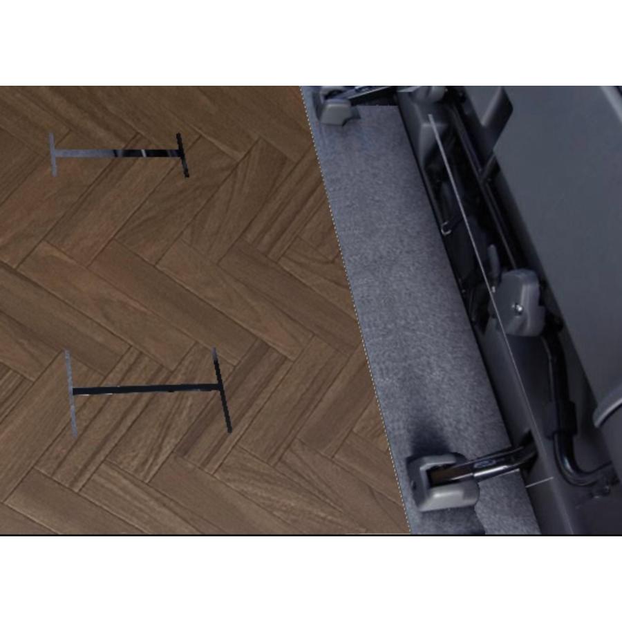 ハイエース スーパーGL標準幅用セミフルフロアーマット ヘリンボーン D