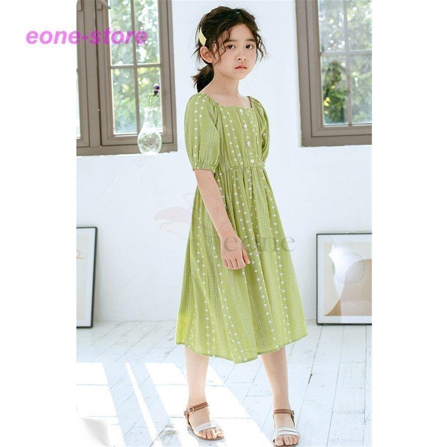 ワンピース キッズ 子供服 女の子 夏 キッズワンピース 半袖ワンピース ロング ドット柄 チュニック 子供ドレス お姫様 おしゃれ カジュアル 可愛い 小学生 新品 人気急上昇