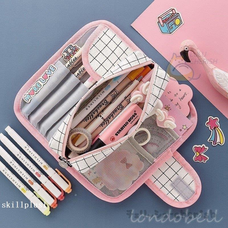 ペンケース 筆箱 おしゃれ かわいい シンプル 韓国 筆ばこ 中学校 高校 小学校 男子 女子 男女兼用 筆記用具 小物入れ スタディプランナー 文房具 ギフト 4色 Ski スキルプラスワン 通販 Yahoo ショッピング