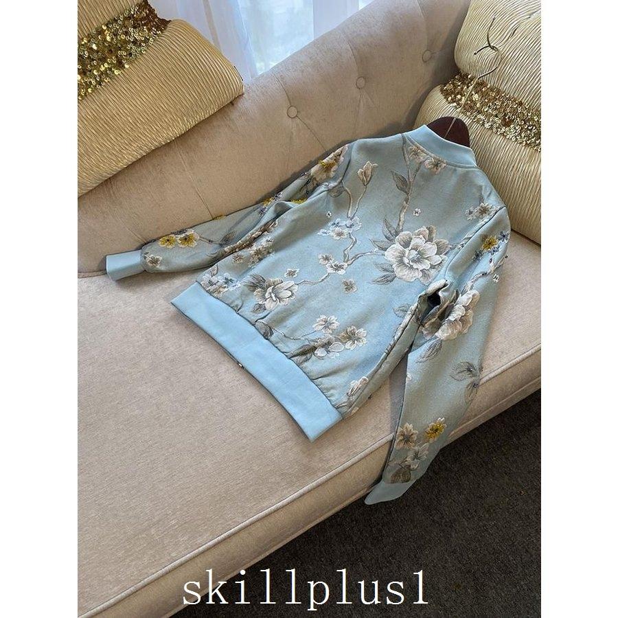 売れ筋がひ ブルゾン ポップ Sns映え ビーズ ファスナー デニム調 長袖 花柄 ジャケット ポッ Sns映え ビーズ ファスナー デニム調 長袖 花柄 ジャケット フェミニン 女子旅 Thi87 ディナー 女子会 休日 きれいめ 休日スタイル コート アウター Albinofoundation Org