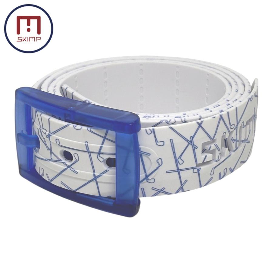 ベルト 春 夏 ゴルフウェア 乗馬 スポーツ 防水 洗えるベルト ゴルフクラブ メンズ レディース ロングサイズ 140cm TPU素材【スイングブルー】 | ブランド登録なし | 01