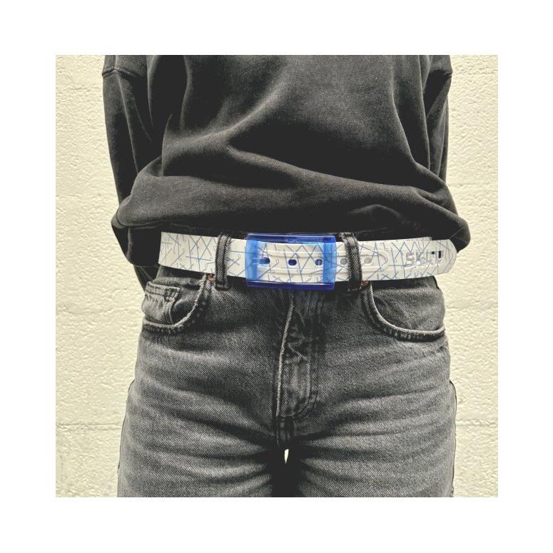 ベルト 春 夏 ゴルフウェア 乗馬 スポーツ 防水 洗えるベルト ゴルフクラブ メンズ レディース ロングサイズ 140cm TPU素材【スイングブルー】 | ブランド登録なし | 04