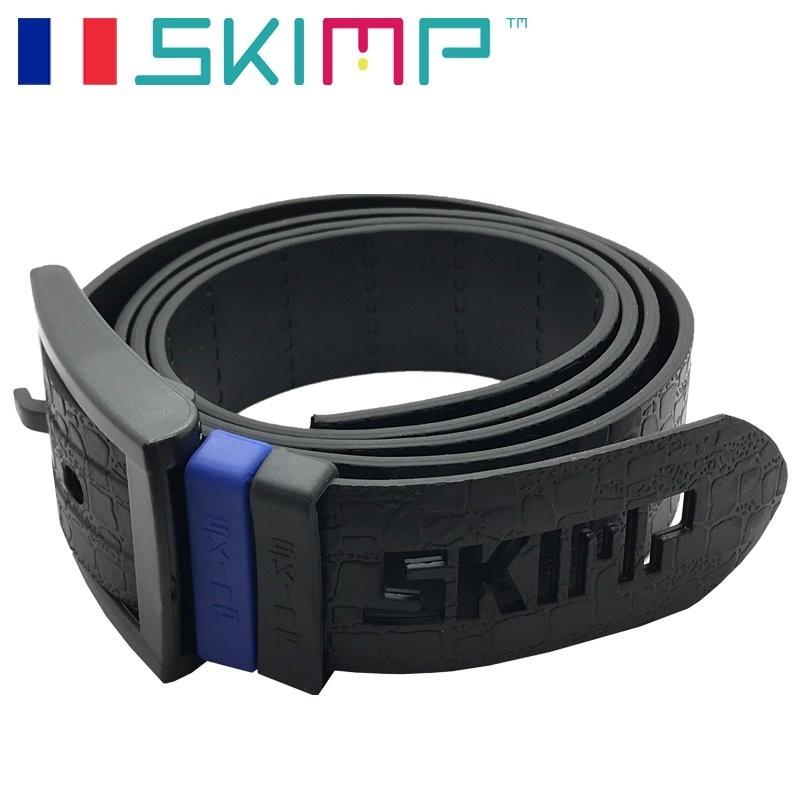 ラバーベルト 春 夏 ゴルフ ベルト 帯電防止 黒 クロコ メンズ ゴム