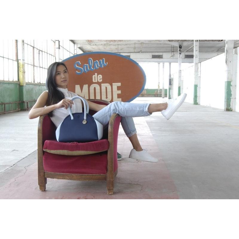 ネオプレン トートバッグ ハンドバッグ バッグ ブランド 春 夏 洗える ネオプレーン ウェットスーツ素材 レディース 軽量 ゴルフ 旅行 丸型 ブルーダック グレー | ブランド登録なし | 07