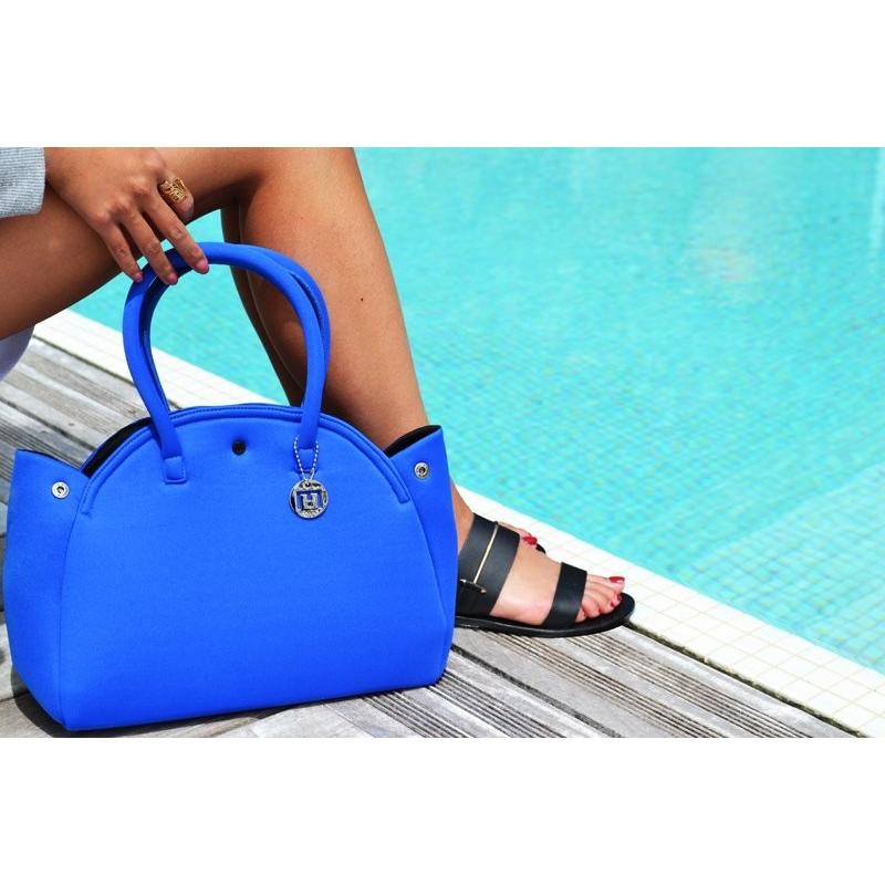 ネオプレン トートバッグ ハンドバッグ バッグ ブランド 春 夏 洗える ネオプレーン ウェットスーツ素材 レディース 軽量 ゴルフ 旅行 丸型 全色 | ブランド登録なし | 23