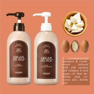 Skinfood アルガンオイルシルクプラスヘアーシャンプー 500ml スキンフード 公式ショップ 通販 Paypayモール