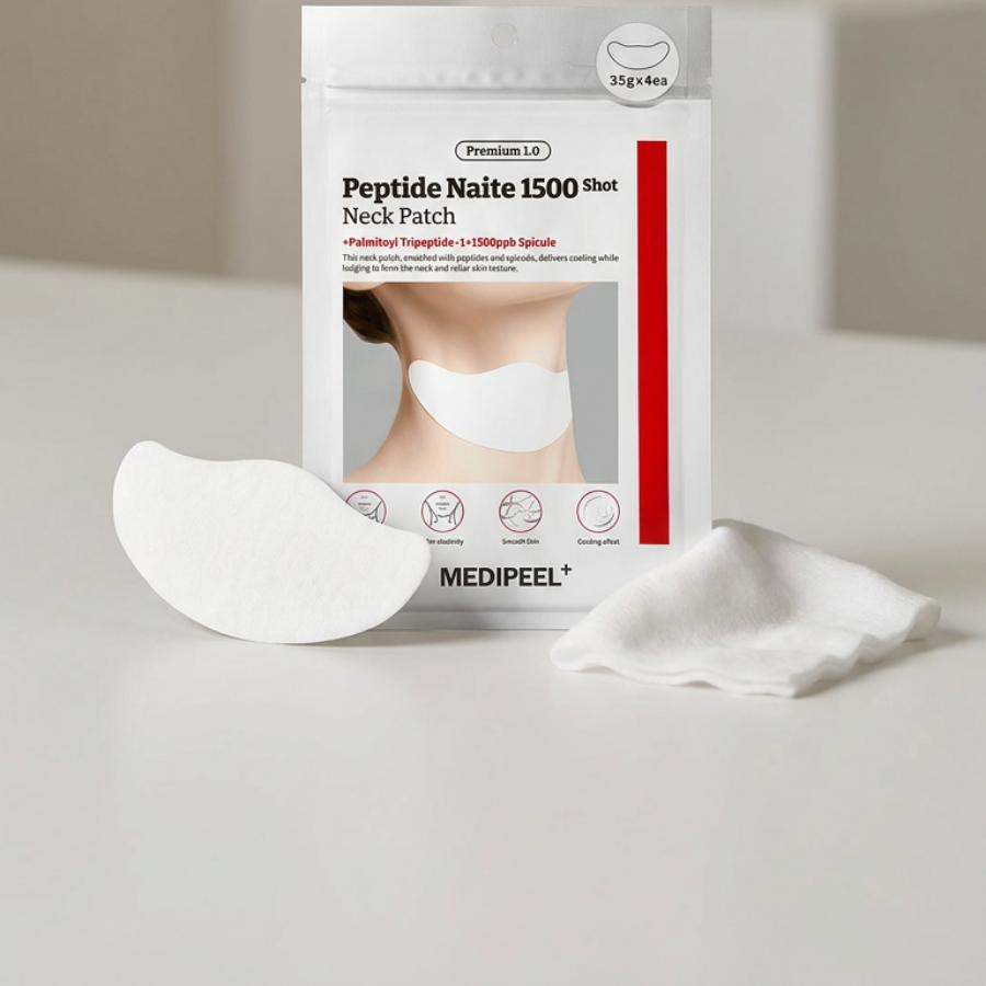 MEDIPEEL メディピール ネック パッチ 4枚入り 正規品扱い店 国内発送 プレミアム1.0 ペプチド ナイテ 1500ショット 首元 パック 首元ケア ネックケア | MEDIPEEL | 01