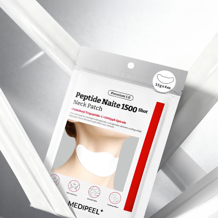 MEDIPEEL メディピール ネック パッチ 4枚入り 正規品扱い店 国内発送 プレミアム1.0 ペプチド ナイテ 1500ショット 首元 パック 首元ケア ネックケア | MEDIPEEL | 02
