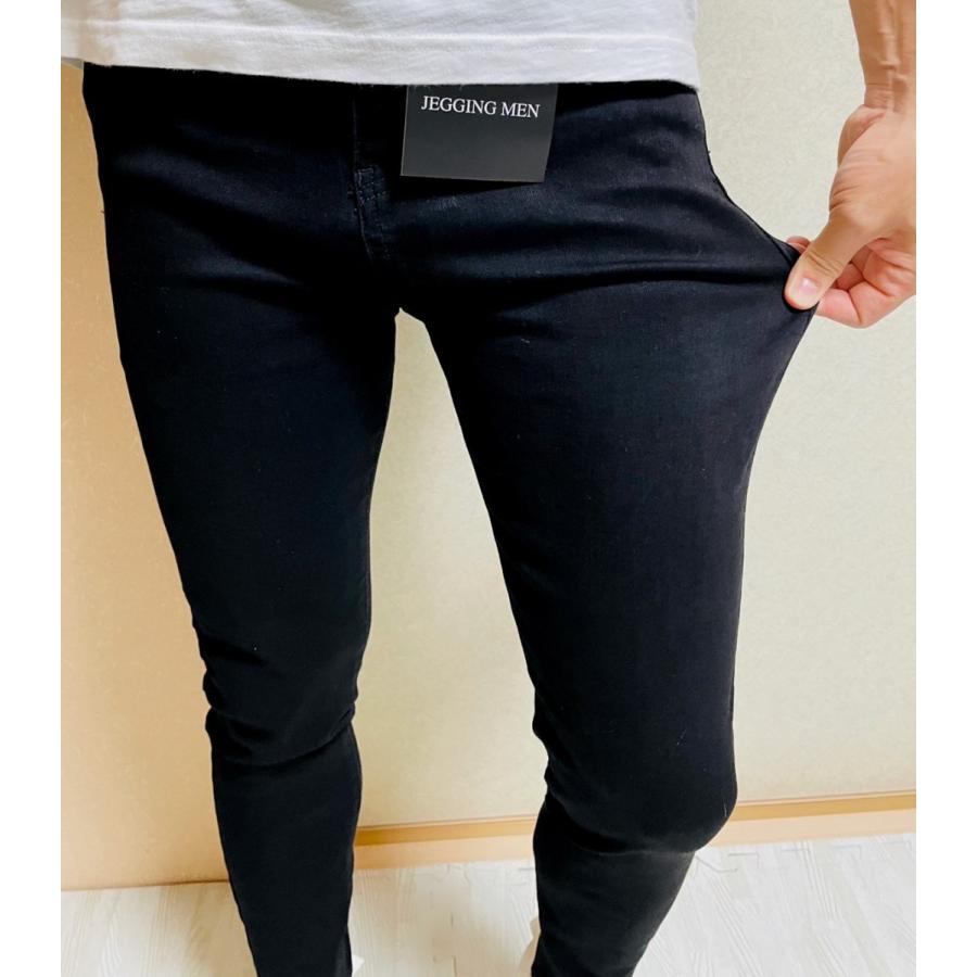 JEGGING MEN ジェギングメン スキニーパンツ スキニーデニム ブラック 