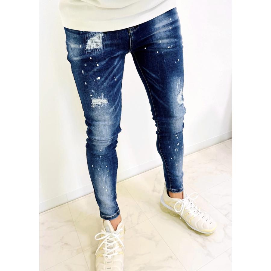 JGG.Men（ジェギングメン）SUPER SKINNY DAMAGE DENIM スーパー 