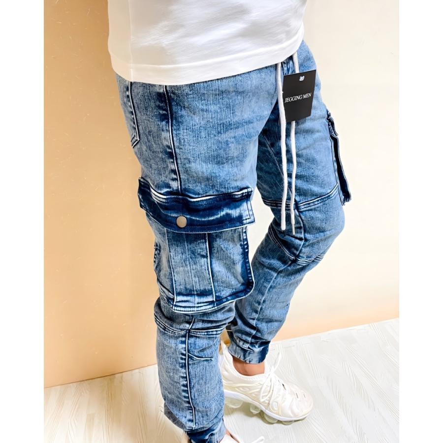 JGG.Men ジェイジージーメン スウェットデニム カーゴパンツ JGG.Men ジェイジージーメン スウェットデニム カーゴパンツ