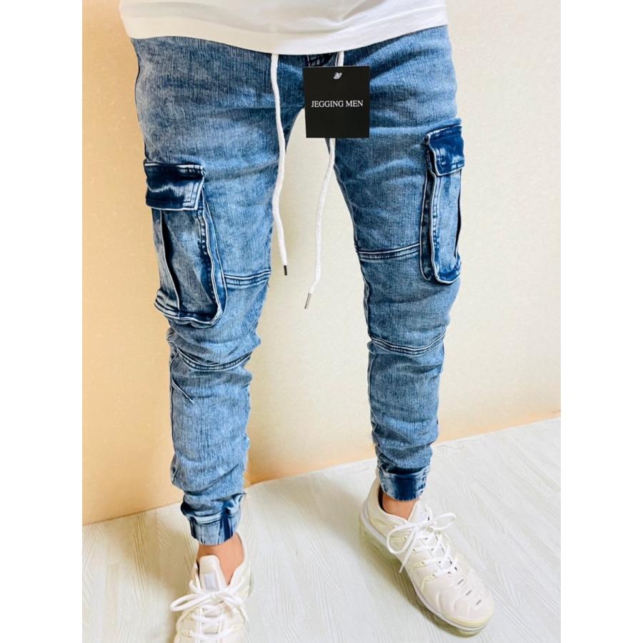 JGG.Men ジェイジージーメン スウェットデニム カーゴパンツ JGG.Men ジェイジージーメン スウェットデニム カーゴパンツ
