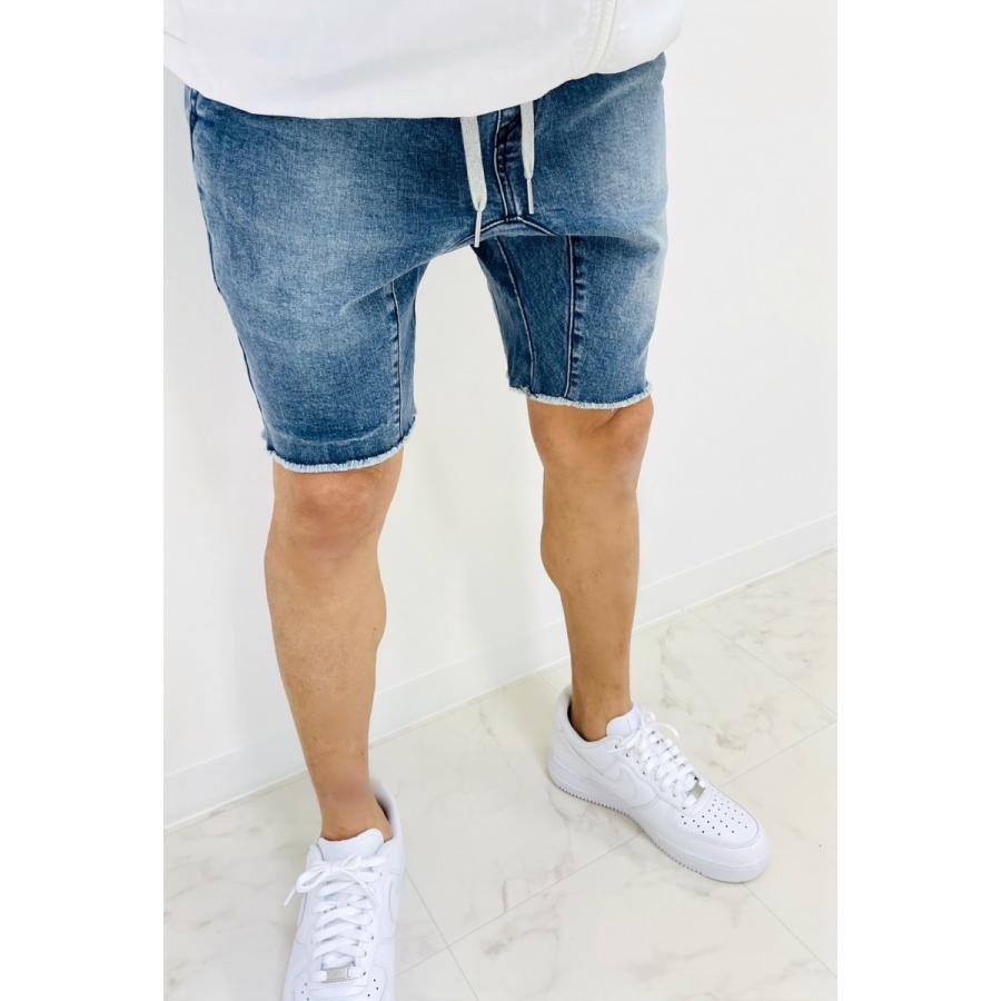 zanerobe ロンハーマン取扱　ハーフパンツ　スキニーパンツ　ブルー　34 ZANEROBE（ゼインローブ） ロンハーマン取扱 ハーフパンツ スキニー