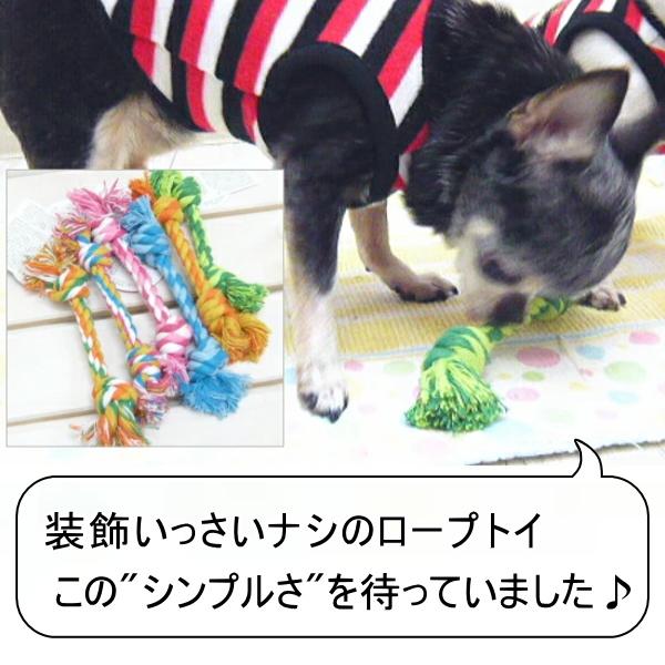 犬 おもちゃ デンタル ロープ トイ  小型犬 歯磨き ボーン チワワ 遊び｜skipdog010420｜03