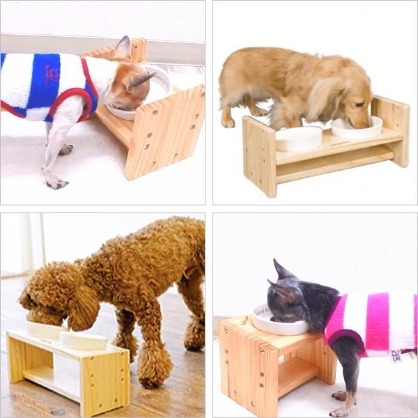 食器台 ナチュラルウッド シングル 小型犬 ペット 犬 エサ皿 フード皿 給餌 2715 チワワ専門店スキップドッグ 通販 Yahoo ショッピング