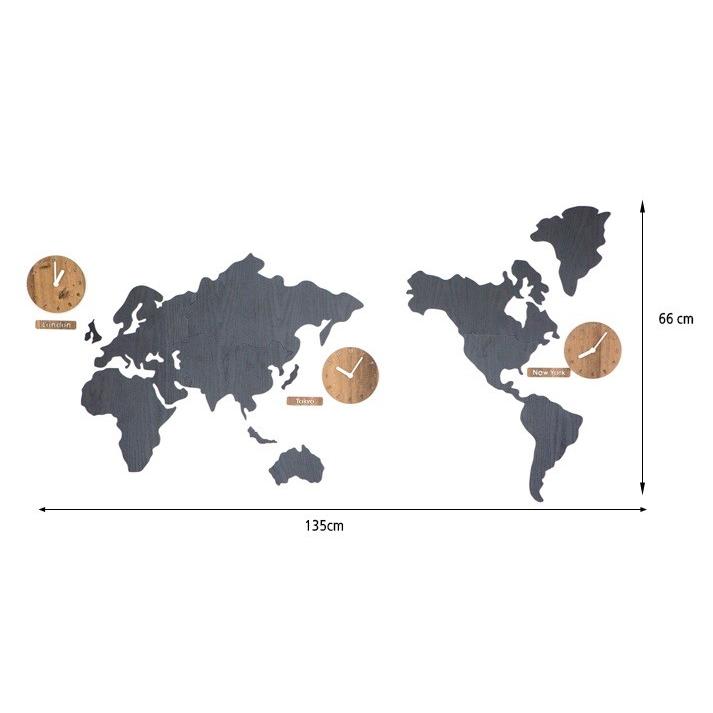 Mo Ro正規輸入品 壁掛け 時計 世界地図 World Time Mono 世界時計 Clock Worldtime Mono インテリア雑貨 Skip 通販 Yahoo ショッピング