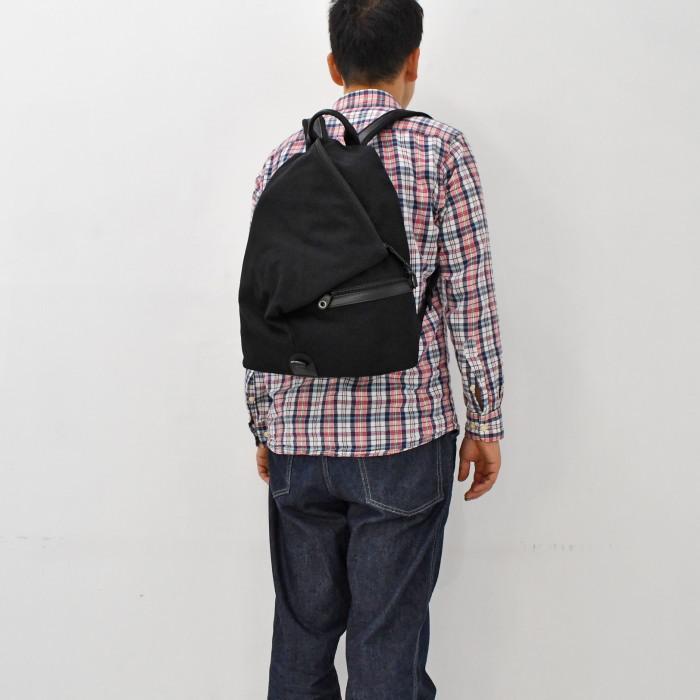 C'omodo+plust(コモドプラスト)　エシレ　リュックサック　C5-ECH01　ブラック　デイパック リュックサック 帆布 日本製 | C'omodo+plust | 07