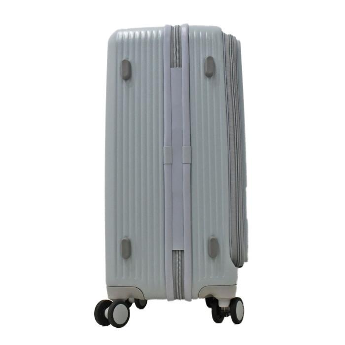 innovator(イノベーター)　INV155　スーツケース　inv155　ペールブルー　フロントオープン ストッパー｜skipspace｜04