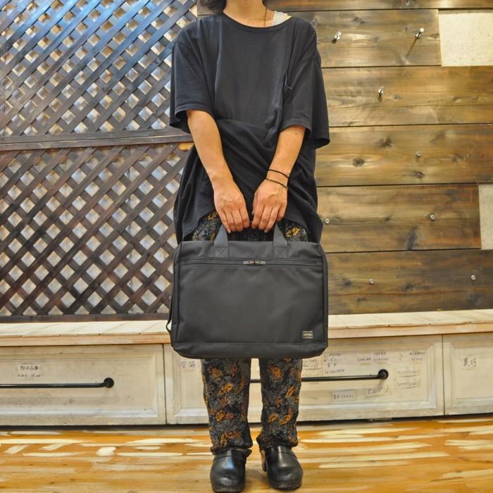 ポーター　ステージ　3WAYブリーフケース　620-08283　ブラック　吉田カバン PORTER STAGE ビジネスバッグ ショルダーバッグ リュックサック 2層の画像