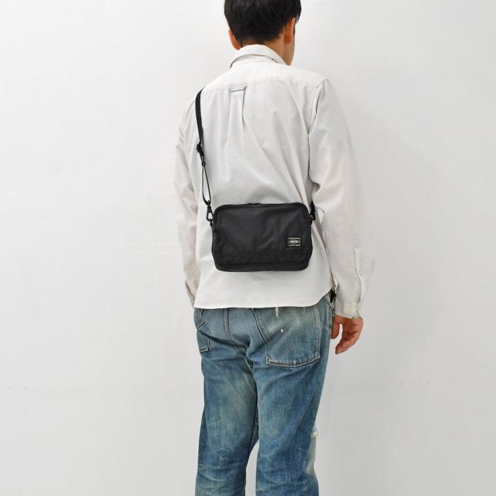 ポーター　フラッシュ　ショルダーバッグ　689-05940　ブラック　吉田カバン PORTER FLASH ミニショルダー ショルダーポーチ ポーチ ボックス | PORTER | 08