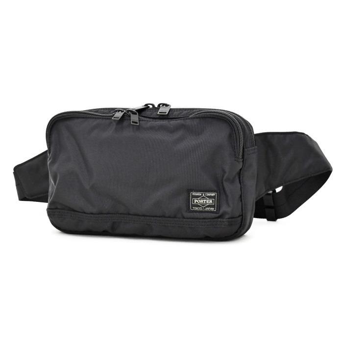 ポーター　フラッシュ　ウェストバッグ　689-05942　ブラック　吉田カバン PORTER FLASH ヒップバッグ ボディーバッグ ボディバッグ ボックス型 | PORTER | 01