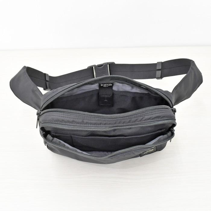 ポーター　フラッシュ　ウェストバッグ　689-05942　ブラック　吉田カバン PORTER FLASH ヒップバッグ ボディーバッグ ボディバッグ ボックス型 | PORTER | 05