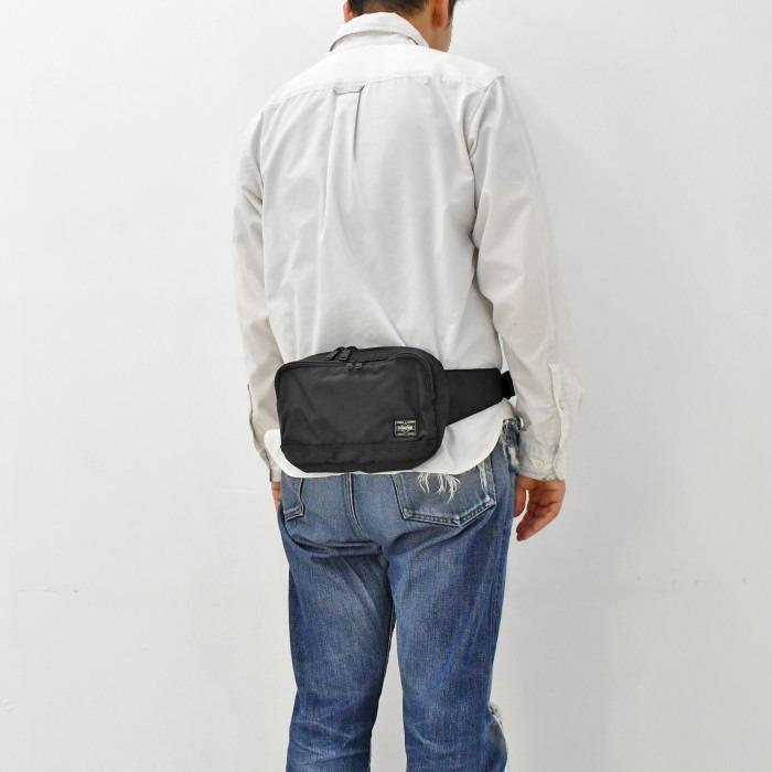ポーター　フラッシュ　ウェストバッグ　689-05942　ブラック　吉田カバン PORTER FLASH ヒップバッグ ボディーバッグ ボディバッグ ボックス型 | PORTER | 06