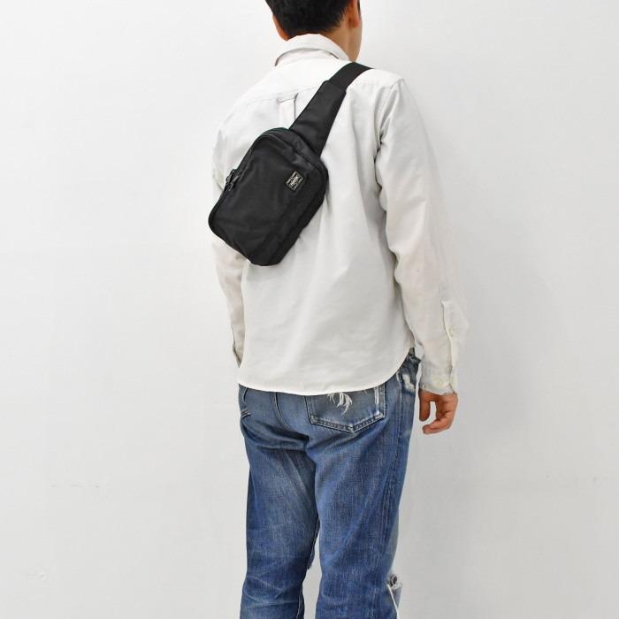 ポーター　フラッシュ　ウェストバッグ　689-05942　ブラック　吉田カバン PORTER FLASH ヒップバッグ ボディーバッグ ボディバッグ ボックス型 | PORTER | 07