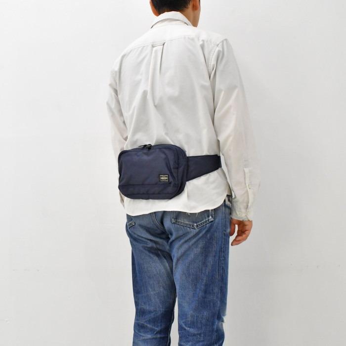 ポーター　フラッシュ　ウェストバッグ　689-05942　ネイビー　吉田カバン PORTER FLASH ヒップバッグ ボディーバッグ ボディバッグ ボックス型 | PORTER | 06