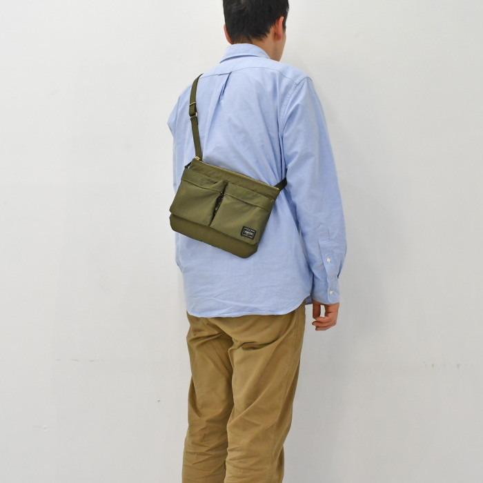新品同様　ポーター FORCE ショルダーバッグ オリーブドラブ　サコッシュ PORTER ポーター フォース ショルダーバッグ 855-05458 オリーブ