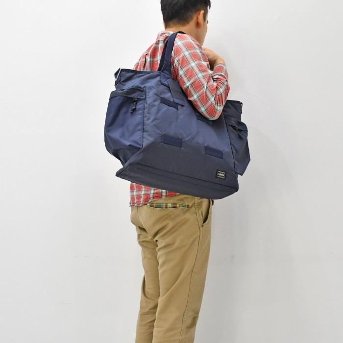 PORTER ポーター フォース 2WAYトートバッグ 855-07500 ネイビー PORTER ポーター フォース 2WAYトートバッグ 855-07500 ネイビー
