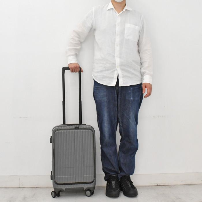 【美品】INV50 38L スチールグレー イノベーター スーツケース innovator イノベーター スーツケース 38L Sサイズ 機内持ち込み