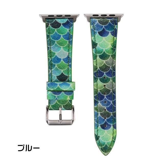 アップルウォッチ バンド 替えベルト マーメイドデザイン Apple Watch belt 38mm/40mm/42mm/44mm｜skrtrading｜04