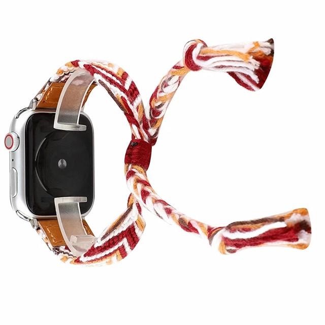 アップルウォッチ バンド 替えベルト ミサンガ風ブレスレット Apple Watch belt 38mm/42mm/40mm/44mm｜skrtrading｜07