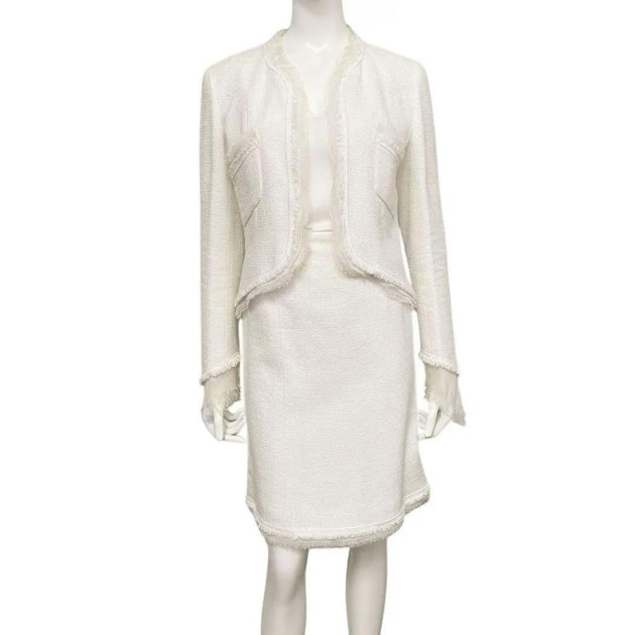 CHANEL シャネル セットアップ ツイード ジャケット＆スカート 38/36  