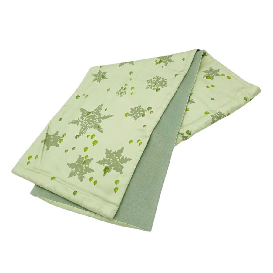 HERMES エルメス マフラー 雪の結晶 シルク/アンゴラ グリーン  