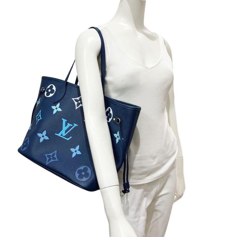 Louis Vuitton ネイビー トートバッグ LOUIS VUITTON ルイヴィトン トートバッグ ネヴァーフルMM