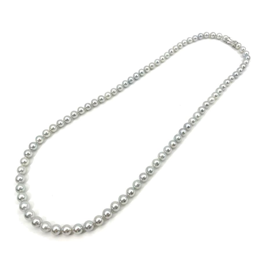 TASAKI タサキ パール 白蝶真珠 ロングネックレス ダイヤ0.01ct TASAKI タサキ パール 白蝶真珠 ロングネックレス ダイヤ0.01ct