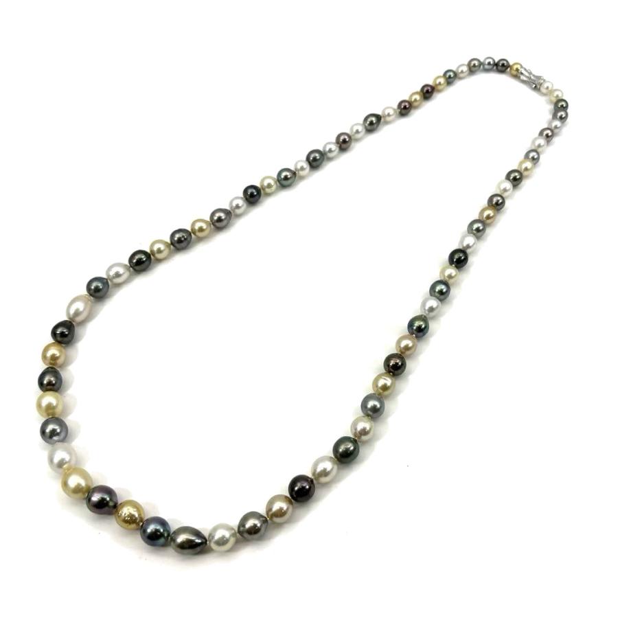 TASAKI（タサキ） パール ロングネックレス 白蝶 黒蝶真珠 マルチ