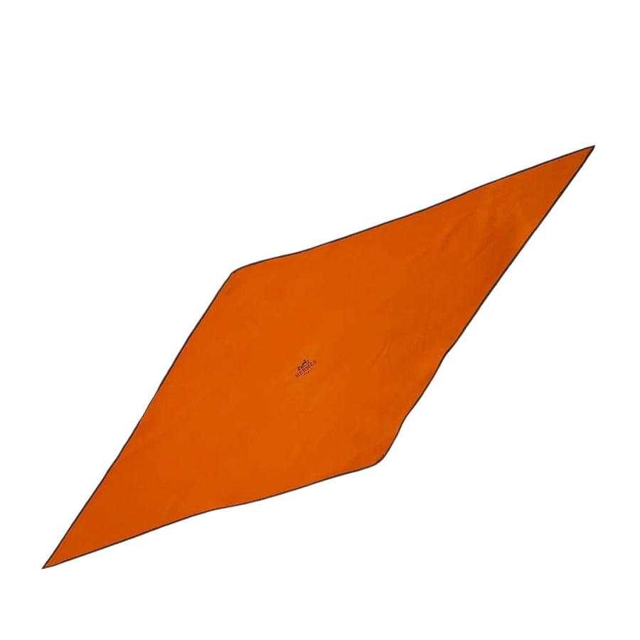 HERMES エルメス ひし形 スカーフ ロザンジュ シルク ベージュ系 無地 HERMES エルメス ひし形 スカーフ ロザンジュ・ミニ シルク