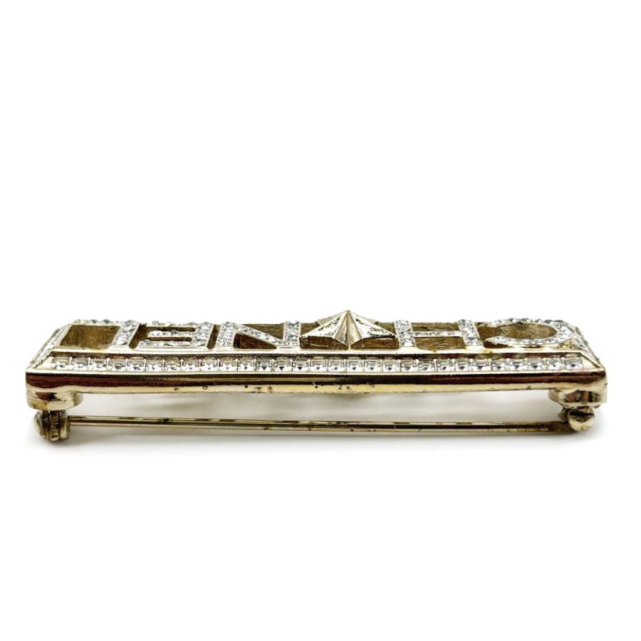 CHANEL（シャネル） ブローチ ロゴ スター ラインストーン シャンパン