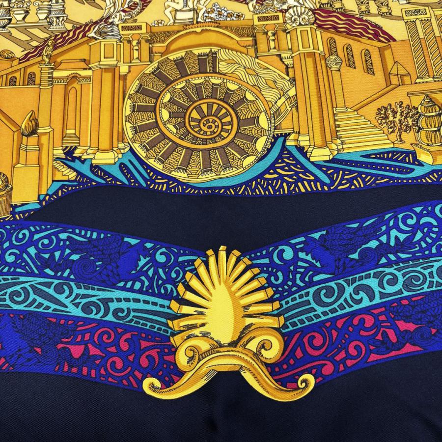 エルメス　HERMES　スカーフ　カレ90　アトランティス大陸 HERMES エルメス スカーフ カレ90 『L'ATLANTIDE(アトランティス