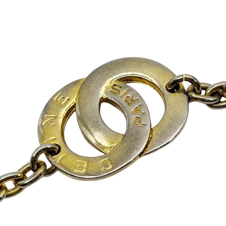 CELINE（セリーヌ） ヴィンテージブレスレット サークルロゴ ゴールド