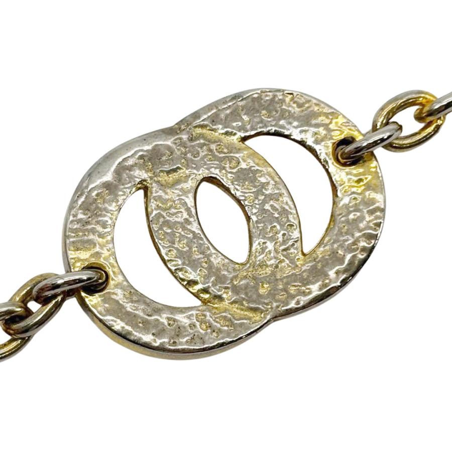 CELINE セリーヌ ヴィンテージブレスレット サークルロゴ ゴールド