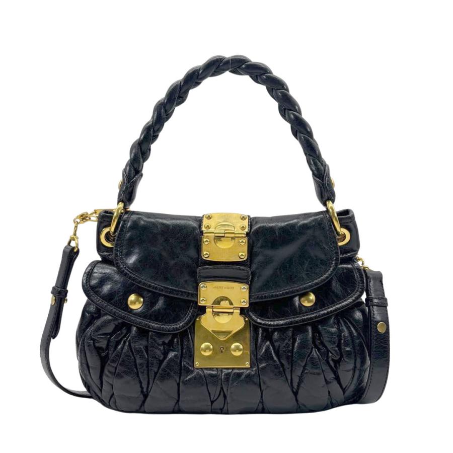 miu miu ミュウミュウ マテラッセ 2WAY ショルダーバッグ miu miu（ミュウミュウ） マテラッセ 2WAYショルダーバッグ レザー